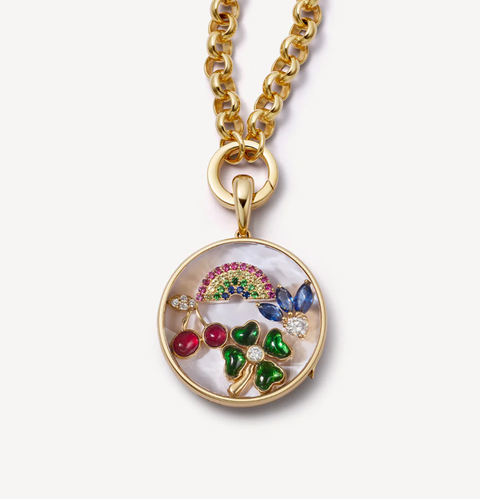 Sapphire Rainbow Charm