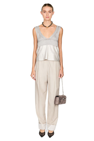 Rowan Sateen Cuffed Trouser