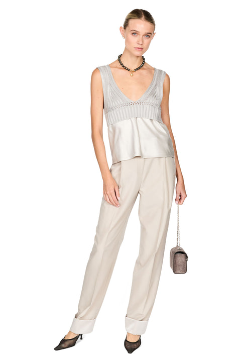Rowan Sateen Cuffed Trouser