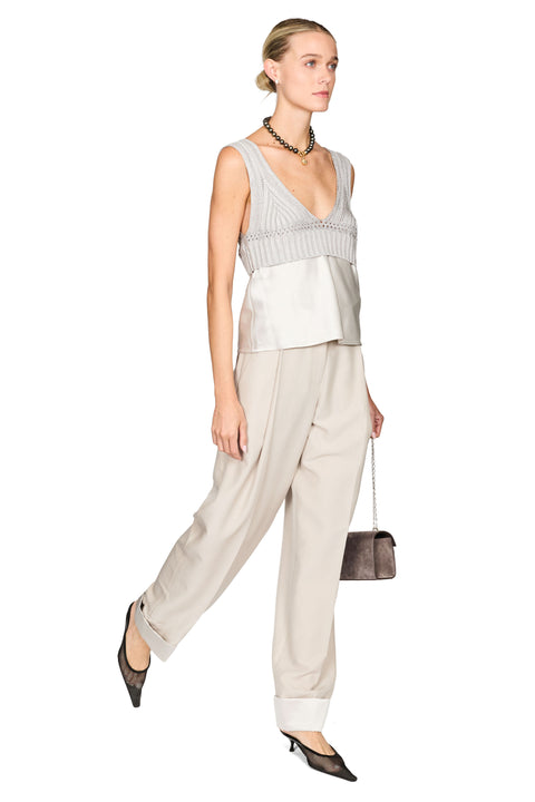 Rowan Sateen Cuffed Trouser