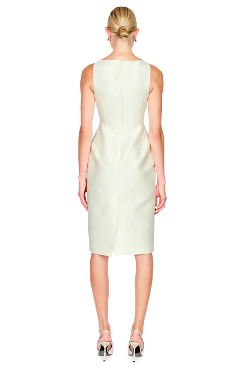 Eleanor Embellished Wool Midi Dress