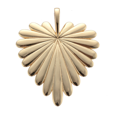 LOVE Full-Heart Pendant Drawn Link Chain