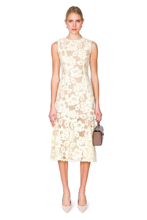 Crochet Lace Midi Dress