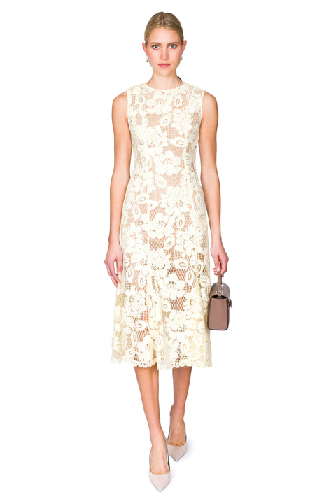 Crochet Lace Midi Dress