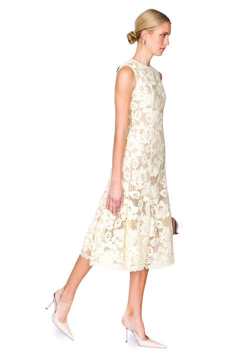 Crochet Lace Midi Dress