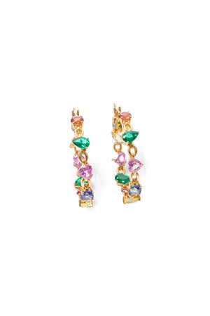 Catena Rainbow Hoop Earrings