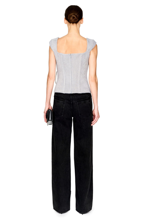 Troy Deconstructed Leather Jean