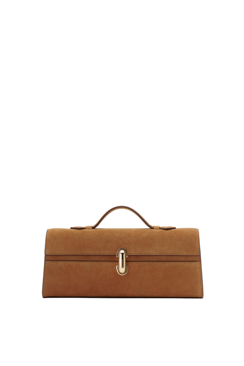 Slim Symmetry Pochette In Suede