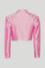 Ghost image of the back side of the fiola blazer in pink.