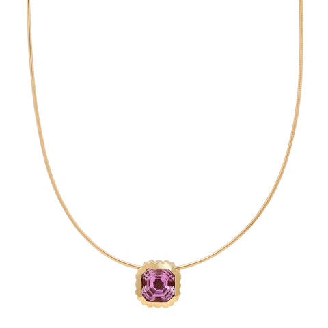 Amethyst Omega Necklace