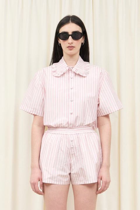 Winnie Silk Stripe Boxer Short
