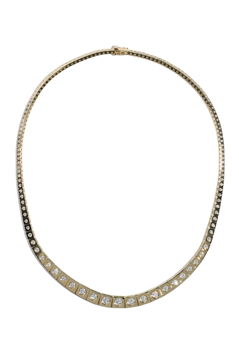 Leggo Riviere Diamond Tennis Necklace