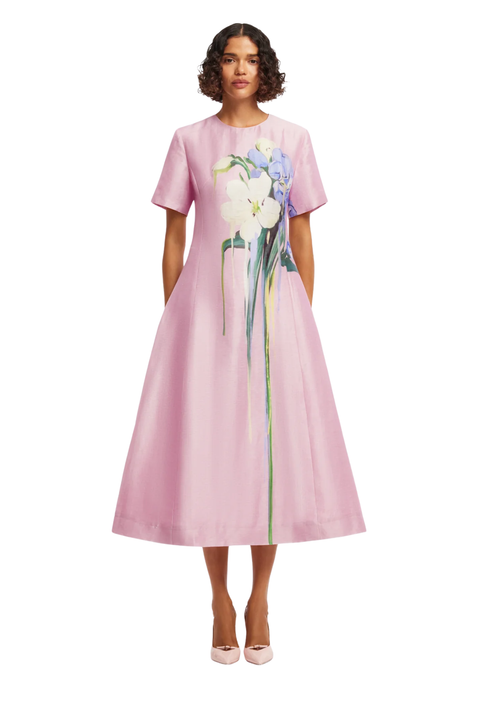 Caroline Short Sleeve Midi Dress