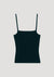 Ghost image of the black rib knit tank top.