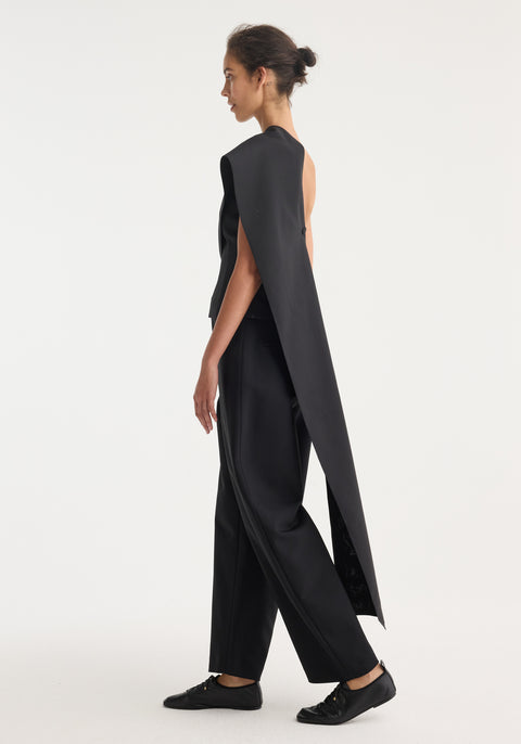 One Shoulder Cape Top