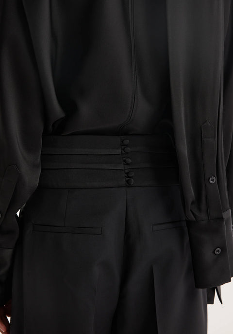 Satin Cumberband Trouser