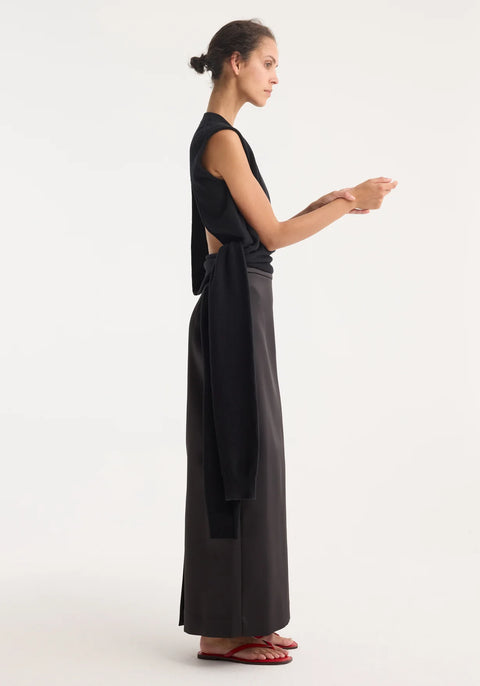 Column Satin Skirt