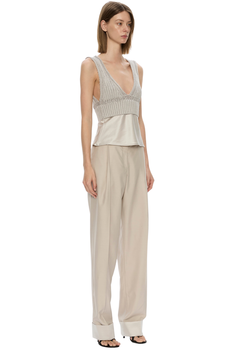 Rowan Sateen Cuffed Trouser