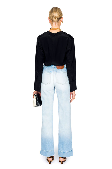 V-Neck Gathered Top