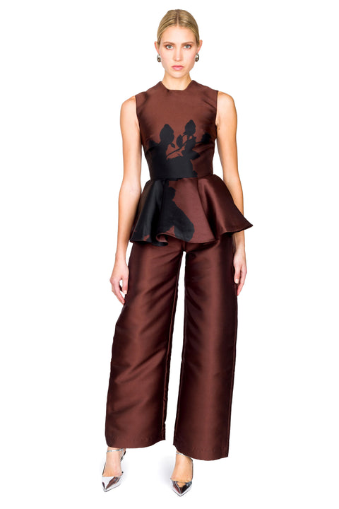 Heavy Satin Boyfriend Style Trousers