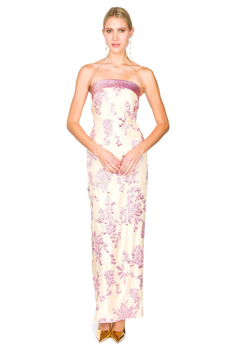 Floral Strapless Dress