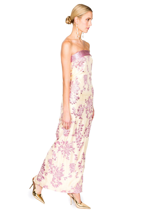 Floral Strapless Dress