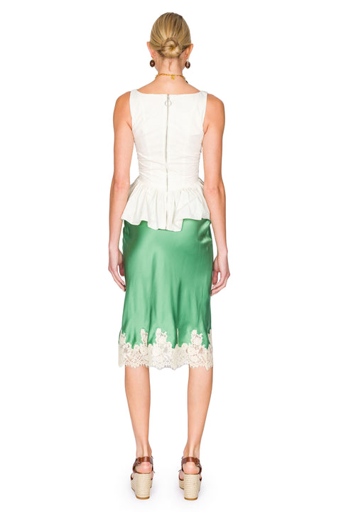Wrinkled Cotton Gathered Top