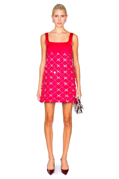 High Waist Mini Dress