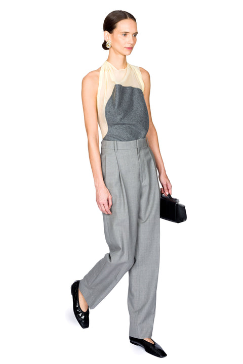 Drop Waist Straight Leg Trouser
