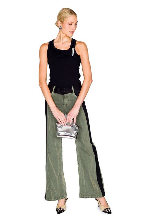 Washing Clip Rib Tank Top