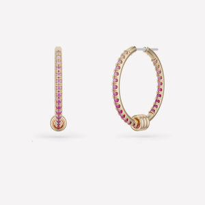 Argo Demi Gold Pink Ombre Earrings