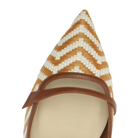 Tita Raffia Zig Flat