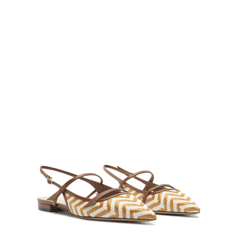 Tita Raffia Zig Flat