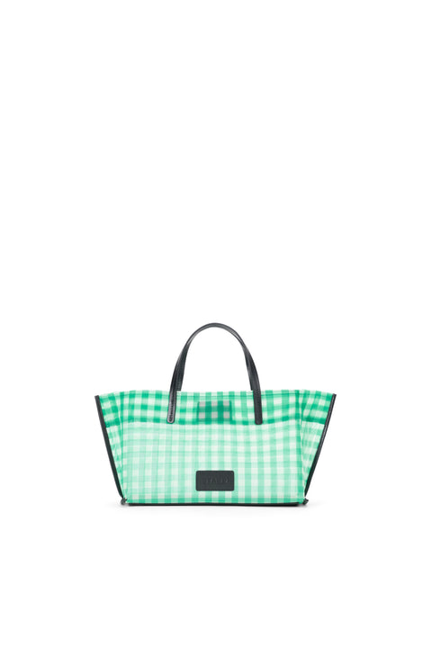 Christos Mini Mesh Tote Jade Gingham