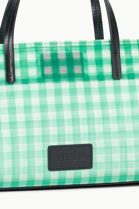 Christos Mini Mesh Tote Jade Gingham
