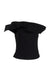 Black off shoulder top.
