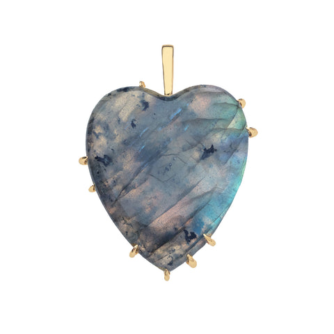 LOVE Carry Your Heart Pendant Labradorite