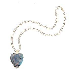 LOVE Carry Your Heart Pendant Labradorite
