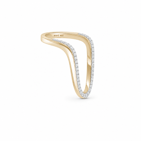 Radiant Ring Half Pave