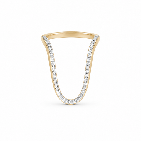 Radiant Ring Half Pave