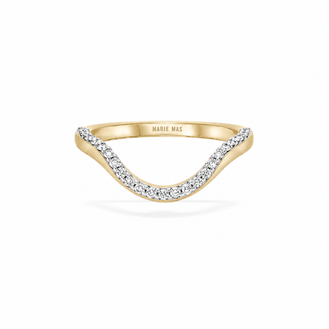 Halo Ring Half Pave