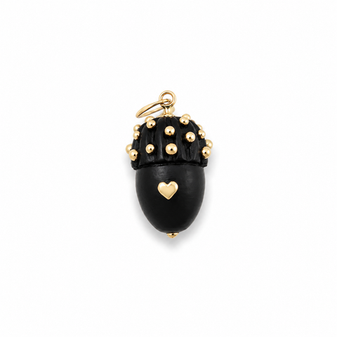 Ebony Acorn Pendant