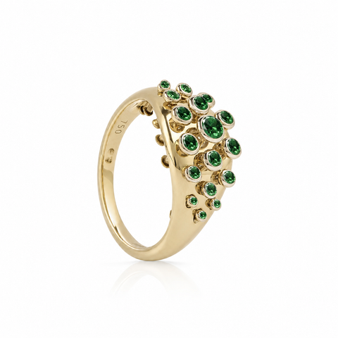 Emerald Queen Wave Ring
