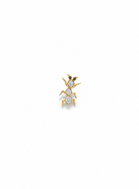 Diamond Ant Stud Earring