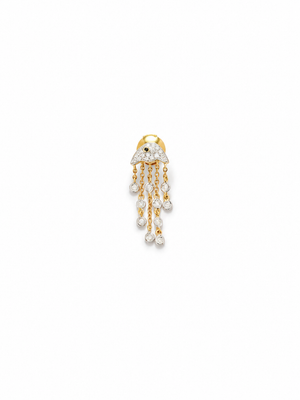 Diamond Jellyfish Stud Earring