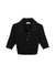Ghost image of the black cropped collared top