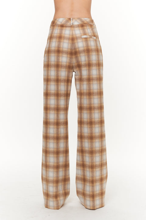 Plaid pants on a white background