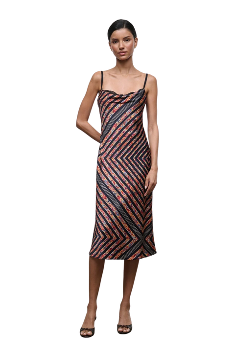Evangeline Silk Midi Dress