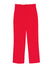 Ghost image of the red straight leg pants on a white background