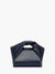 Ghost image of the navy leather twister handbag.